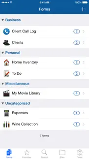 tap forms organizer iphone capturas de pantalla 2