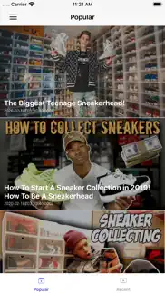 sneakers news geek iPhone Captures Décran 4