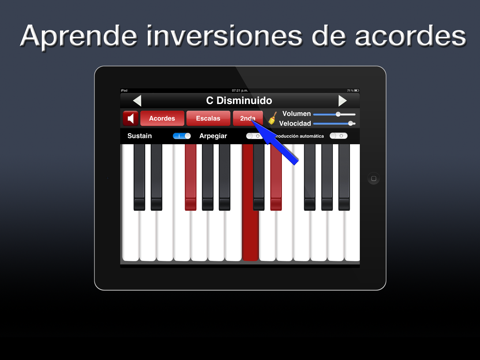 acordes y escalas para piano ipad capturas de pantalla 2