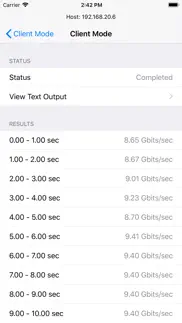 iperf - speed test tool iphone capturas de pantalla 2