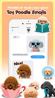 toy poodle dog emojis stickers iphone images 3
