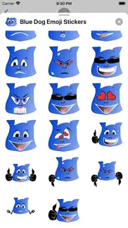 blue dog emoji stickers iphone resimleri 3
