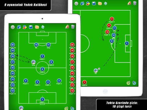 futbol: taktik tahtası++ ipad resimleri 2