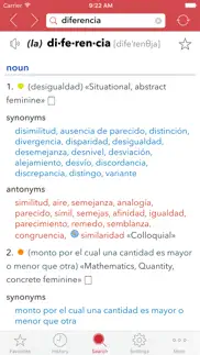 spanish thesaurus iPhone Captures Décran 3