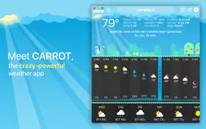 carrot weather iPhone Captures Décran 1