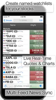 stocks: realtime quotes charts iphone images 1