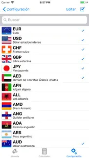 icurrency - conversor divisas iphone capturas de pantalla 2