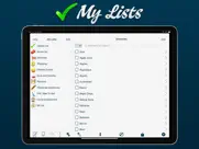 my lists iPad Captures Décran 1