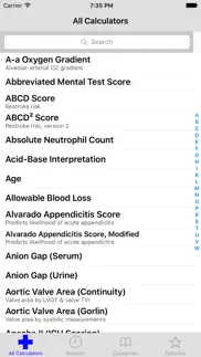 medimath medical calculator iphone capturas de pantalla 1