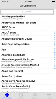 MediMath Medical Calculator iphone bilder 0