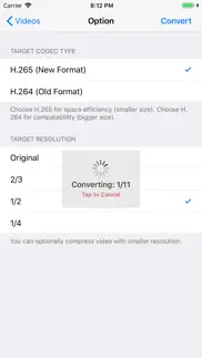 h.265 : h.264 cross converter iphone resimleri 4