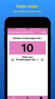 toilet paper calculator pro iPhone Captures Décran 2