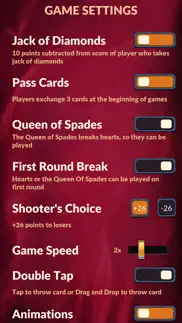 hearts - offline card games iphone resimleri 3