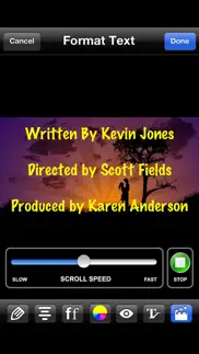 scrolling credits iphone images 4