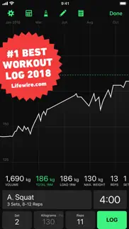 heavyset - gym workout log iphone capturas de pantalla 1