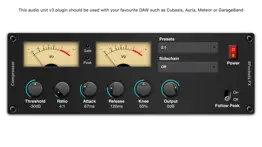 audio compressor auv3 plugin iPhone Captures Décran 1