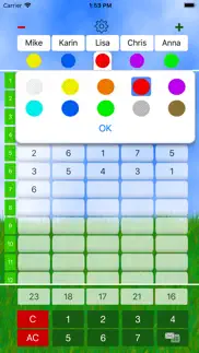 mini golf score card iPhone Captures Décran 2