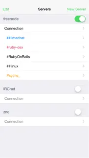 limechat - irc client iphone capturas de pantalla 2