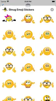 shrug emoji sticker pack iphone resimleri 4