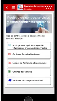 buscador de centros sanitarios iphone capturas de pantalla 3
