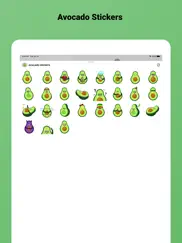 avocado stickers for imessage ipad images 1