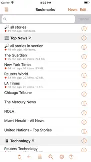 speak news - rss news reader iphone capturas de pantalla 1