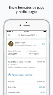 paypal para empresas iphone capturas de pantalla 3