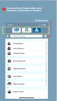 contacts by company iphone capturas de pantalla 3