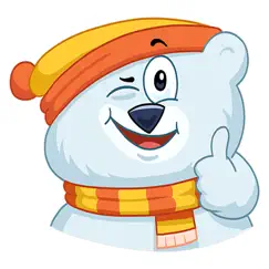 kitty bear emoji funny sticker logo, reviews