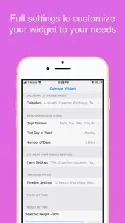 week calendar widget extension iPhone Captures Décran 4