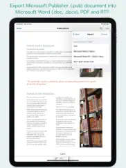 pub reader - for ms publisher iPad Captures Décran 3