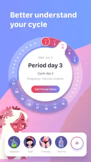 period tracker - cycle tracker iphone images 1