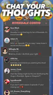 series convo: tv show chatroom iPhone Captures Décran 2