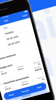 invoice maker app – invoicing iphone images 2