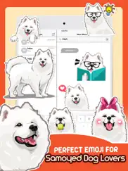 samoyed dog emoji sticker pack ipad images 1