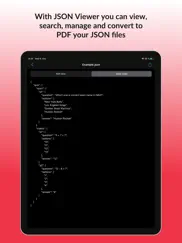 json viewer - json file reader iPad Captures Décran 1