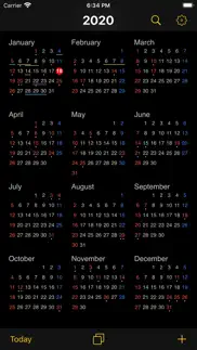 seamless calendar iPhone Captures Décran 4