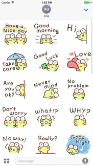 chat with cute frog sticker iphone images 2