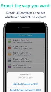 contacts to excel , pdf , csv iphone images 2