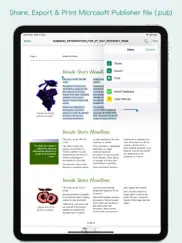pub reader - for ms publisher iPad Captures Décran 4