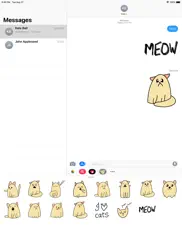cat doodle stickers iPad Captures Décran 1