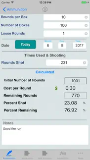 ammo inventory,price per round iPhone Captures Décran 2