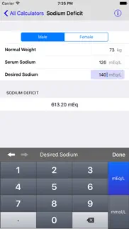 medimath medical calculator iphone capturas de pantalla 4