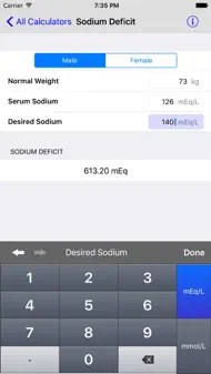 MediMath Medical Calculator iphone bilder 3
