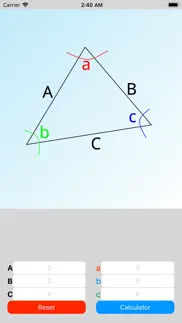 easy triangle calculator iPhone Captures Décran 1