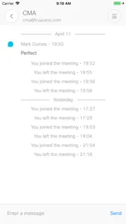 cisco meeting iphone capturas de pantalla 2