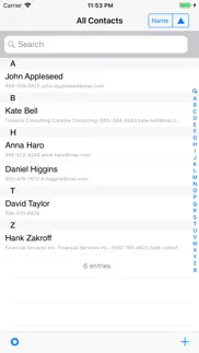 contacts last entries & search iphone images 1