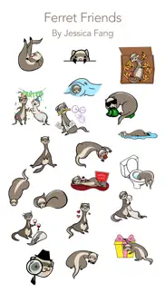 ferret friends stickers iphone images 1