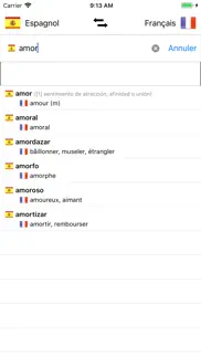 espagnol-français iPhone Captures Décran 1