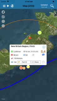 earthquake+ alerts, map & info iphone images 3